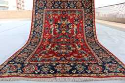 3'4x4'9 Afghan Luxury Design Rug, New Kazak Brand Farmhouse Handmade Medallion Wool Area Bedroom Livingroom Office D??cor Rug