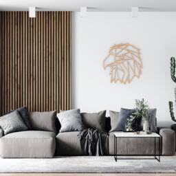 Eagle Geometric Low Poly Wall Art, Animal Hanging, Decor, Wood Shape, Laser Cut, Interior Design, Decoration - thumbnail 2