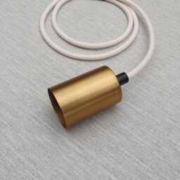 Plug in Pendant Light Special Order Cables - Bronze Gold + Black E27 Lamp Holder Hanging Minimal Reading, Ambient Mood Lighting Cord - thumbnail 2