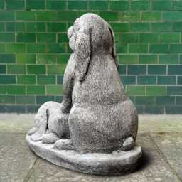 Funny Rabbit Couple Statue Playful Bunny Garden Decoration Concrete Rabbits Sculpture Cement Animal Ornament Outdoor Humorous Figurine Gift - thumbnail 4