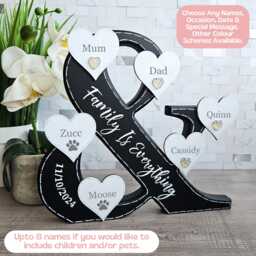 Established Family Sign, Plaque, Name 40Th Birthday Gift For Women, Wife Gifts From Kids, Mothers Day Mummy - thumbnail 1