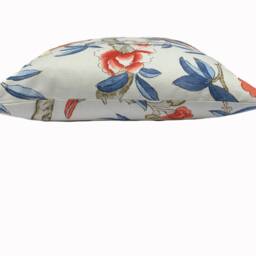 Thibaut Giselle Imperial Garden Collection Blue & Coral Cushion Cover Pillow Double Sided - thumbnail 3