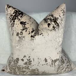 Luxury Rose Gold Metallic Velvet Cushion Cover Designer Scatter Pillow Case High Quality Handmade Glam Home Decor