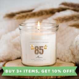 Mum 85Th Birthday Candle Sticker Label Stickers Labels Mums - thumbnail 1