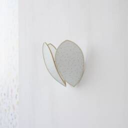 Glacier Flower Wall Light & Gold Polka Dots - thumbnail 4
