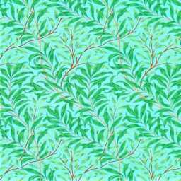 William Morris, . Willow Boughs, Ben Pentreath, Blue & Green Linen Union Cushion, Throw Pillow Cover, Home Decor - thumbnail 2