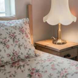 Traditional Cream Fabric Lampshade Handmade For Table & Floor Standard Lamp Bases, Wall Light Fixtures, Ceiling Fittings - thumbnail 2