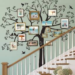Giant Family Tree Wall Decal Staircase Nursery Decor - thumbnail 3