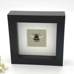 Bee On Green Background, Textile Picture, Sophie Allport Design - thumbnail 3