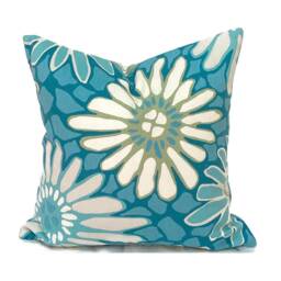 Indoor Pillow Cover With Zippers, Navy Blue, Patina & Turquoise, Pick Your Favorites - thumbnail 3