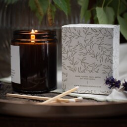 Personalised Name Christmas Scented Candle - Gift For Her, Couple, Wife, Secret Santa, Teacher - thumbnail 3