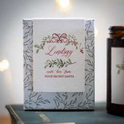 Personalised Name Christmas Scented Candle - Gift For Her, Couple, Wife, Secret Santa, Teacher - thumbnail 2