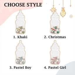 Personalized Feeding Bottle Babys 1st Christmas Ornament, Custom Baby's First Ornament 2024, New Baby Gift, Shower Gift - thumbnail 2