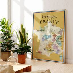 Cheeses Of France The Map - thumbnail 3