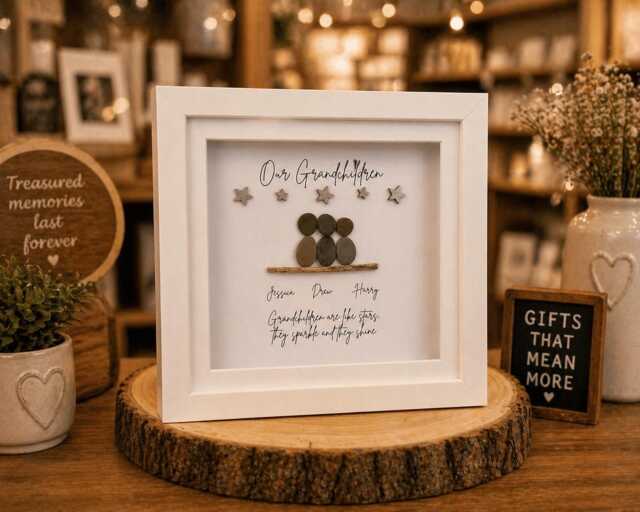 There's No Place Like Grandparents House, Grandparent Gift, Nanapapa, Grandma & Grandpa, Grandad, Nanny Grandad, Pebble Art - image 1