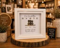 There's No Place Like Grandparents House, Grandparent Gift, Nanapapa, Grandma & Grandpa, Grandad, Nanny Grandad, Pebble Art - thumbnail 1
