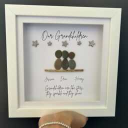 There's No Place Like Grandparents House, Grandparent Gift, Nanapapa, Grandma & Grandpa, Grandad, Nanny Grandad, Pebble Art - thumbnail 2
