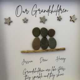 There's No Place Like Grandparents House, Grandparent Gift, Nanapapa, Grandma & Grandpa, Grandad, Nanny Grandad, Pebble Art - thumbnail 3