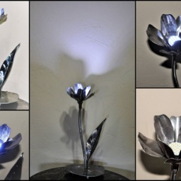 Led Metal Flower Lamp - Ref 03 - thumbnail 3
