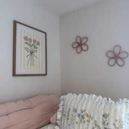 Flower Wall, Daisy Flower Signs For Girls Room, Wall Art Decor, Soft Wire Art, Wildflower Sign - thumbnail 2