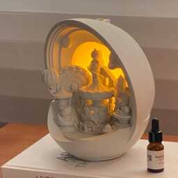 Gypsum Castle Diffuser Lamp, Aromatherapy Led Desk Light - thumbnail 4
