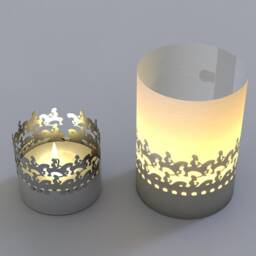 Feuerreiter Shadow Play Candle - Halloween Gift, Silhouette Home Decor - thumbnail 3