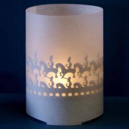 Feuerreiter Shadow Play Candle - Halloween Gift, Silhouette Home Decor - thumbnail 1