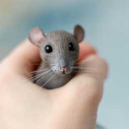 Mouse Figurine, 3D Pet Copy, Rat Portrait, Figurine, Polymer Clay Mouse, Replica, Toy, Lover Gifts, Rats Art, Agouti - thumbnail 4
