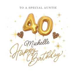Auntie 40Th Birthday Candle Gift Set Box Card Gifts B - thumbnail 4