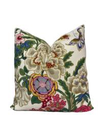 Sanderson Water Garden Emperor Peony Fabric Lotus Pink Cushion Cover Pillow - thumbnail 1