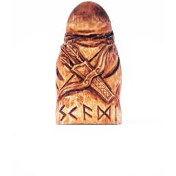 Skadi Statuette Hand Made From Linden. Original Carved Statuette. Goddess/Freyja Odin Statue God - thumbnail 2