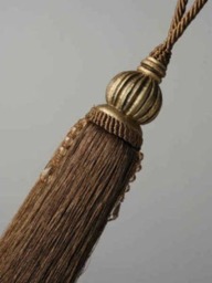 Luxury Curtain Tieback Tassel - Antique Wood Holdback Decorative Drapery Tie Back Elegant Window - thumbnail 4