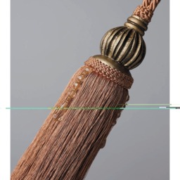 Luxury Curtain Tieback Tassel - Antique Wood Holdback Decorative Drapery Tie Back Elegant Window - thumbnail 3