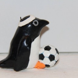 Soccer Penguin Figurine/Ornament - thumbnail 2