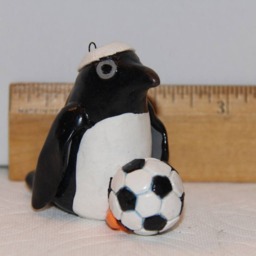 Soccer Penguin Figurine/Ornament - thumbnail 4