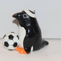 Soccer Penguin Figurine/Ornament - thumbnail 3