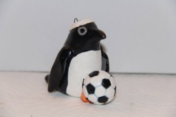 Soccer Penguin Figurine/Ornament