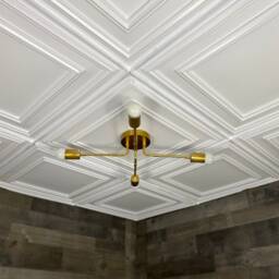 Marka Modern 4 Light Mid Century Semi Flush - thumbnail 2