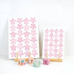 Star Wall Decals Neutral Nursery Decor, PVC-Free Paper Stickers - thumbnail 1