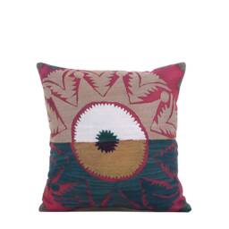 "Set Of 3 Pcs, Suzani Pillow Cover, Uzbek Pillow, 14.96"" X 15.35" - thumbnail 3