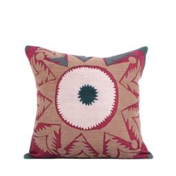 "Set Of 3 Pcs, Suzani Pillow Cover, Uzbek Pillow, 14.96"" X 15.35" - thumbnail 2