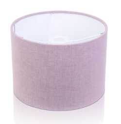 Oslo Lilac Linen Look Drum Lampshade, Table Lamp, Pendant Light - thumbnail 1