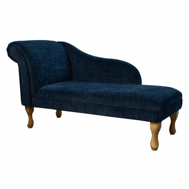 Handmade Navy Soft Chaise Longue - British Bespoke Made - image 1
