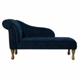 Handmade Navy Soft Chaise Longue - British Bespoke Made - thumbnail 2
