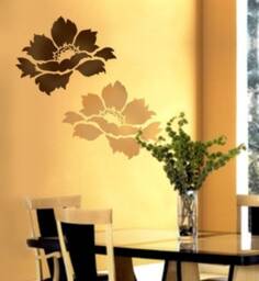 Tree Peony Flower Wall Art Stencil - Wall Art Stencils Easy To Use Stencils For A Quick Room Update Floral Walls - thumbnail 1