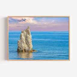 Sea Stack Photography Print - Coastal Ocean Wall Art Poster Seaside Home Decor - thumbnail 2