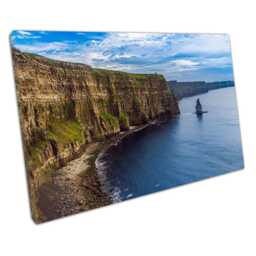 Cliffs Of Moher Seascape Print Irish Coastal Wall Art For Home & Office Decor - thumbnail 1