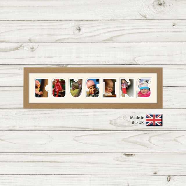 Cousins Photo Frame Word Name Special Gift - 1272 By Photos in A Word - image 1