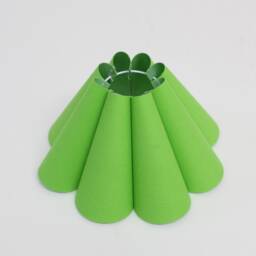 Handmade Candy Green Lampshade Fabric Acrylic Skirt Shape - thumbnail 3