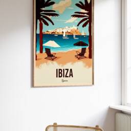 Ibiza Travel Poster Vintage Spain Wall Art - thumbnail 2